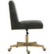 Dean Brushed Brass / Bravo Portabella Office Chair